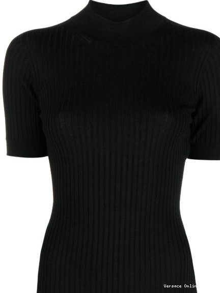 Affordable Women top Versace ribbed-knit wool 0810